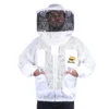 3-layer ventilated beekeeping jacket with round veil and YKK zippers for ultimate comfort and protection.