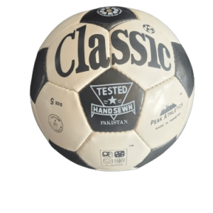 Size 5 soccer ball with 32 panels, made in Pakistan for high-quality training and matches.